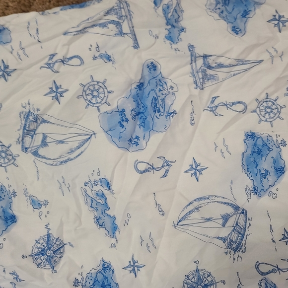 Womens Nautical Blue and White Pajamas - Picture 4 of 4